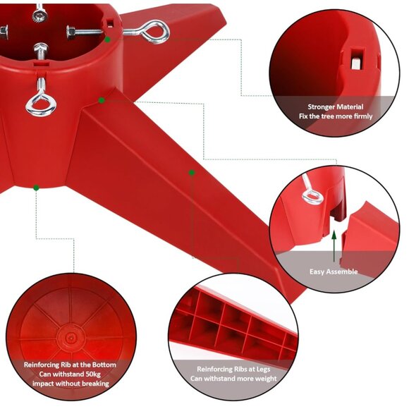 Blissun Christmas Tree Stand Xmas Tree Base Christmas Tree Holder for Real Trees - Picture 14 of 15